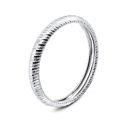 Unique Pattern Silver Ring NSR-842